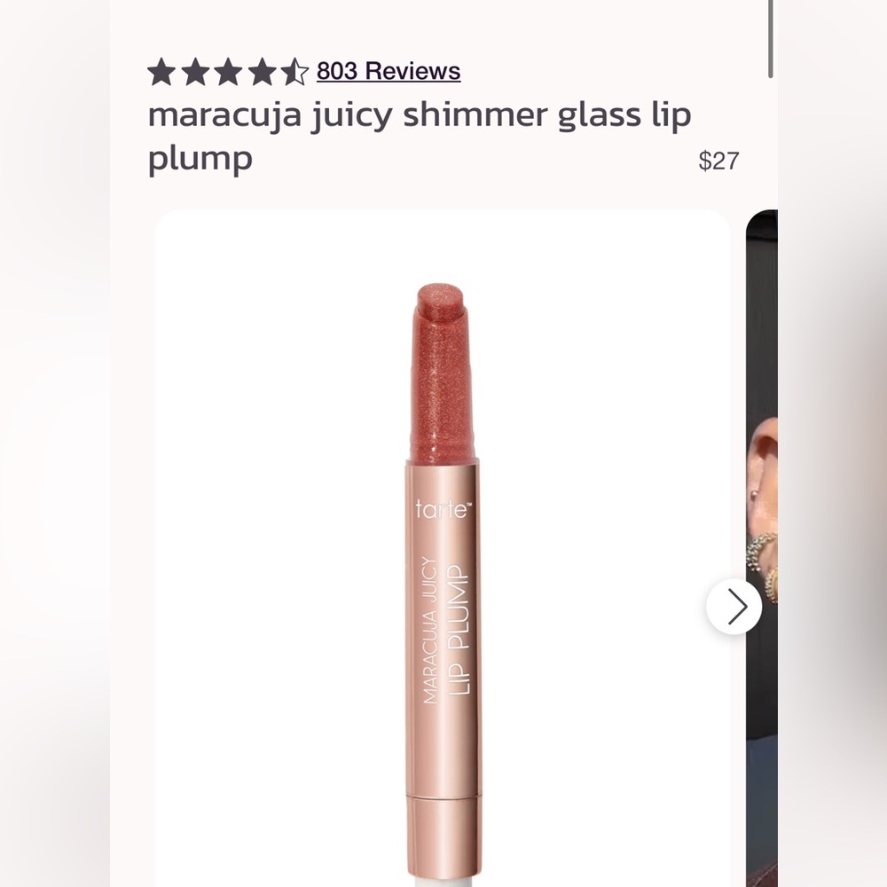 Tarte Maracuja Juicy Lip Plump - Sparkling Rose